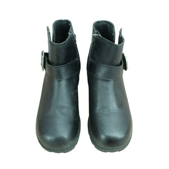 Milwaukee Black Leather Side Zip Motorcycle Riding Ankle Boots Size 8 C - Picture 5 of 9